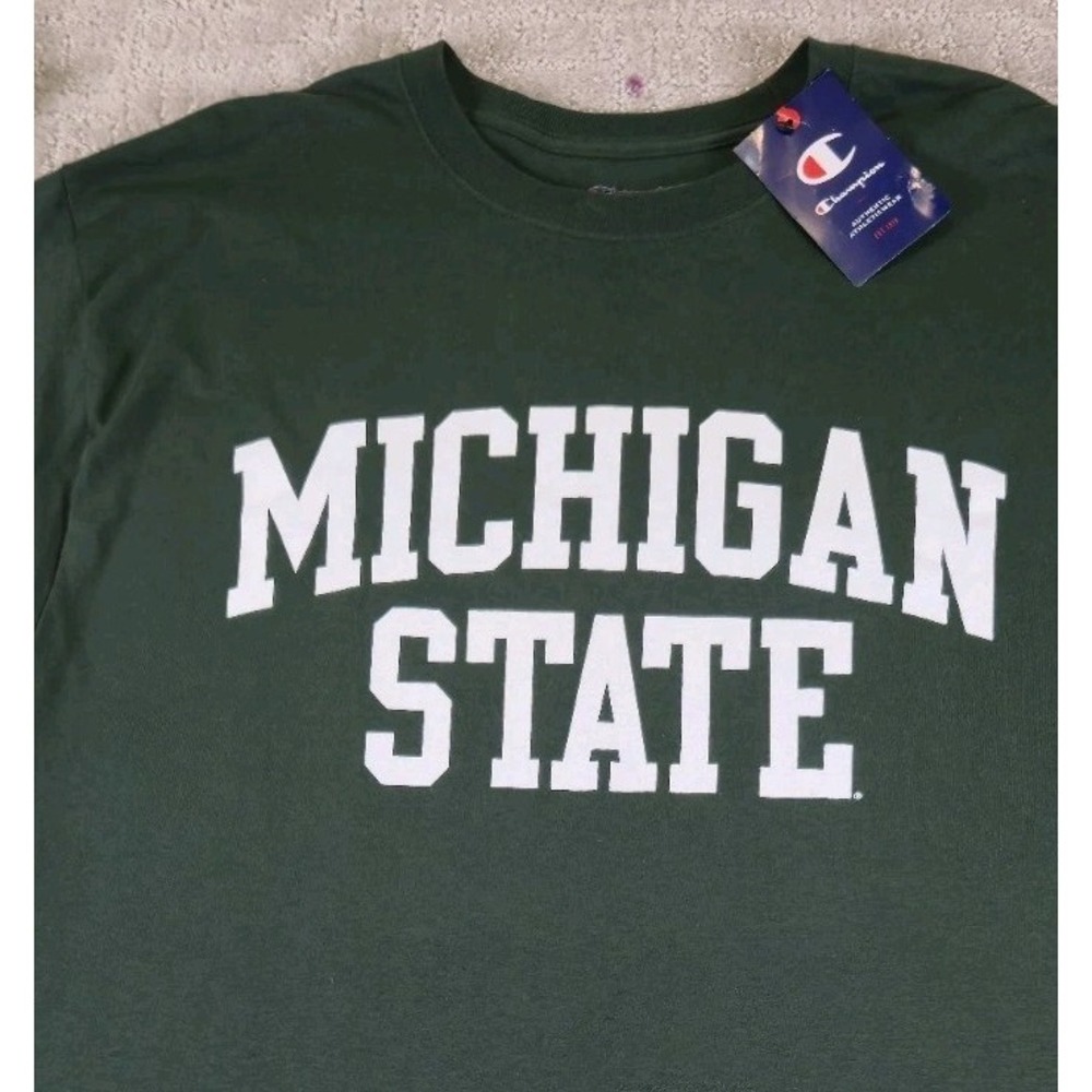 Michigan State Spartans Graphic Print Longsleeve T-Shirt Men's Size Large NWT‎